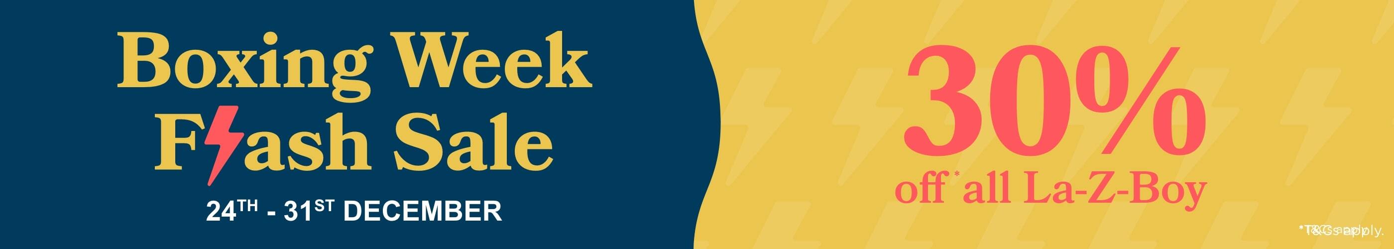 La-Z-Boy Boxing Week Flash Sale