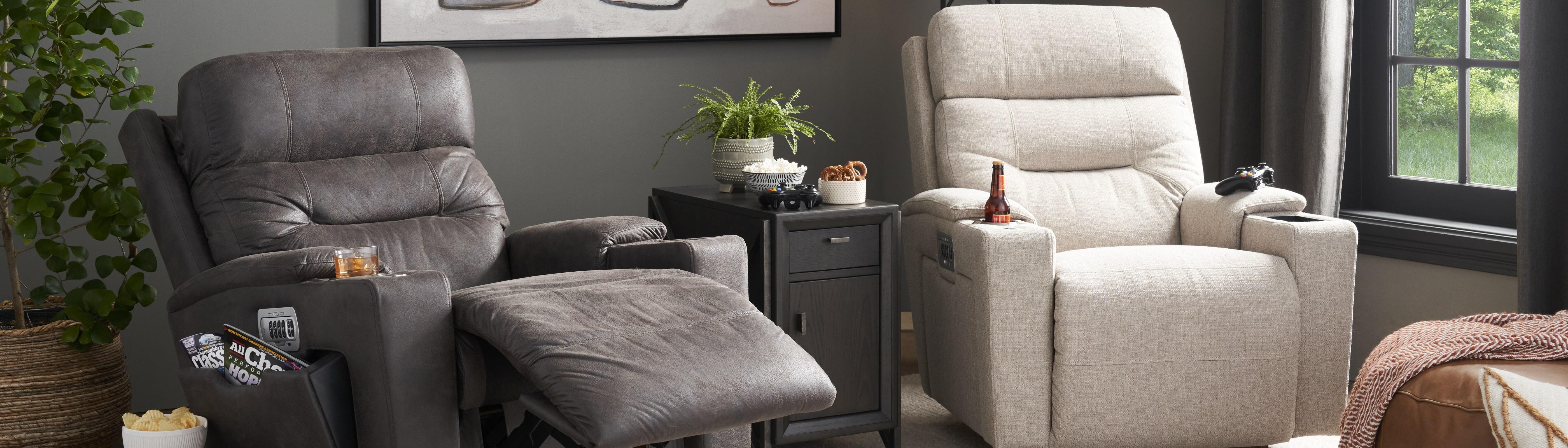 Ryan 3 Seater Power Reclining Sofa in Leather