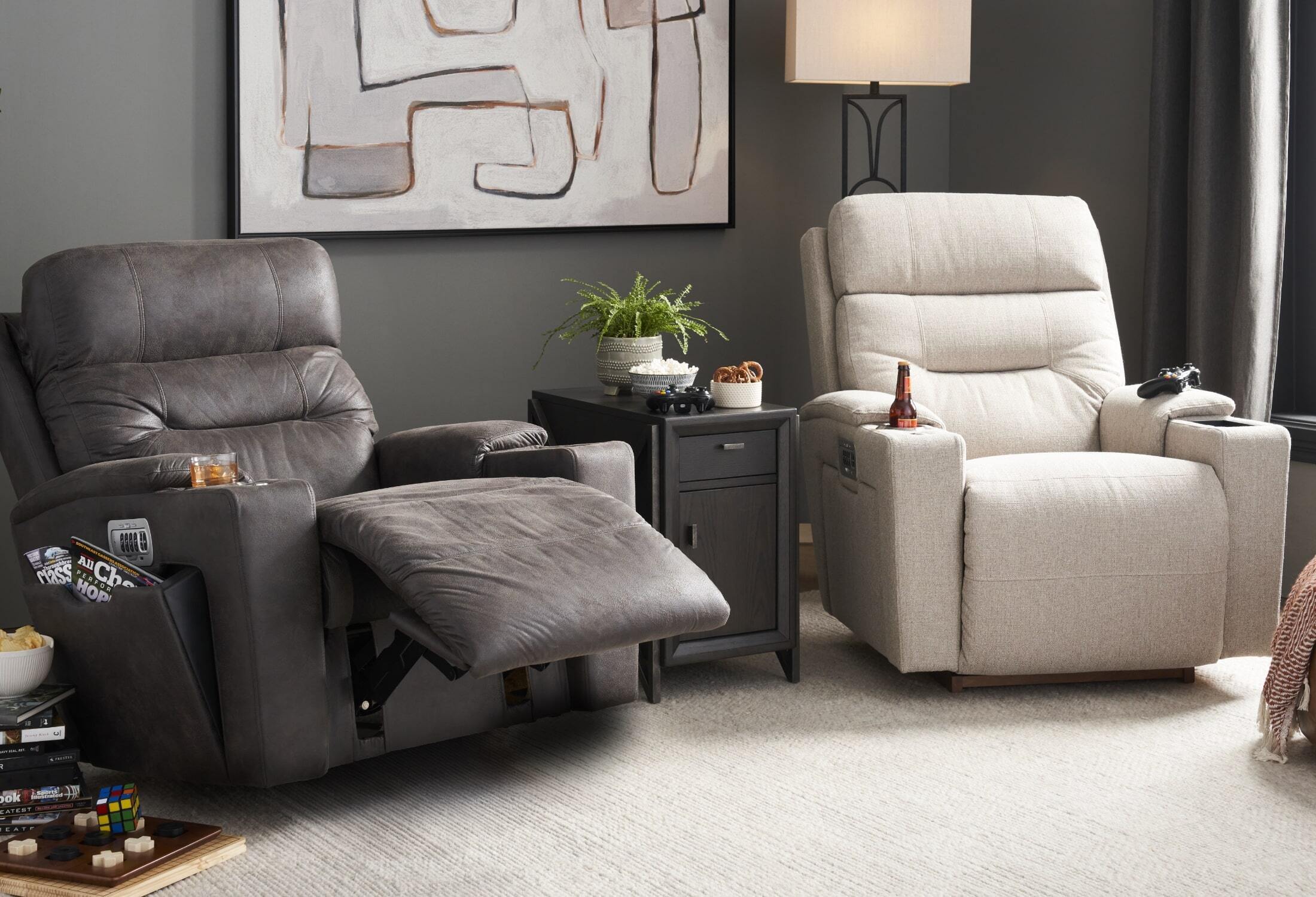 Ryan 3 Seater Power Reclining Sofa in Leather