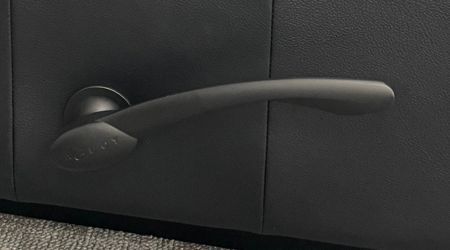 Matte black handle