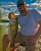 SteelShad Mini Series - Silver - Stephen on Lake Champlain with his large mouth bass!