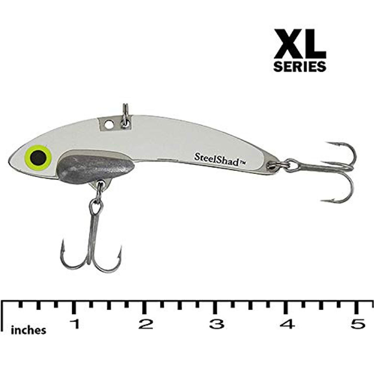 White Shad 3/4 oz. XL Blade Bait | SteelShad Fishing Co.