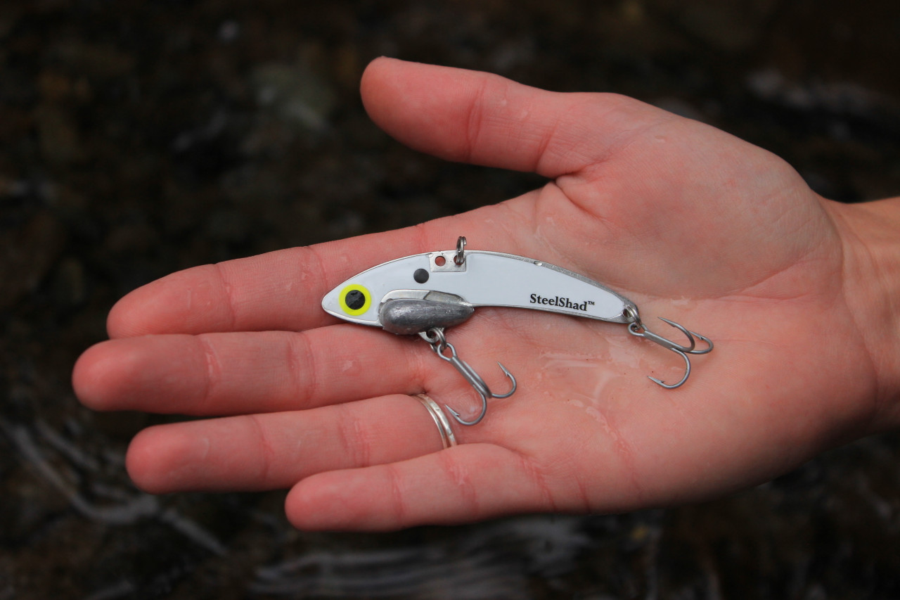 White Shad 3/8 oz. Steel Blade Baits