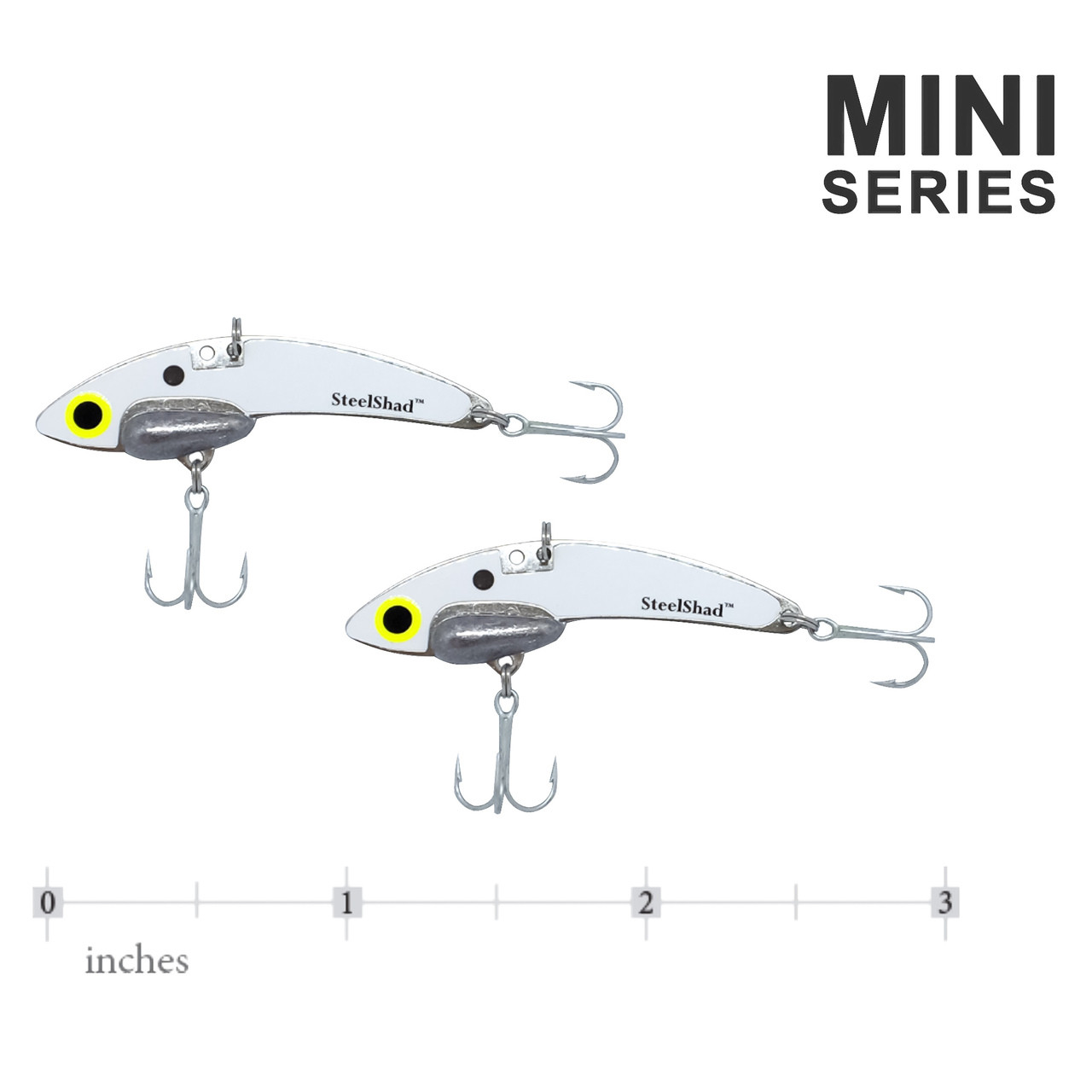 SteelShad Mini Blade Bait White Shad; 1/4 oz.