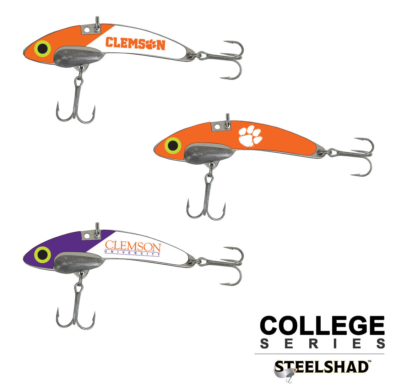 SteelShad Clemson University 3 Pack