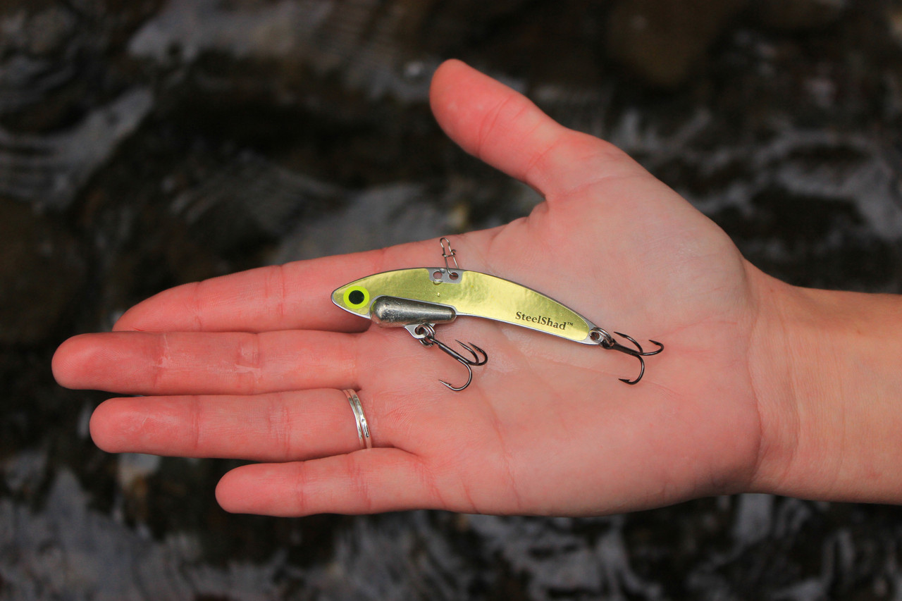 Elite Gold 3/8 oz. Lead Free Steel Blade Baits | SteelShad