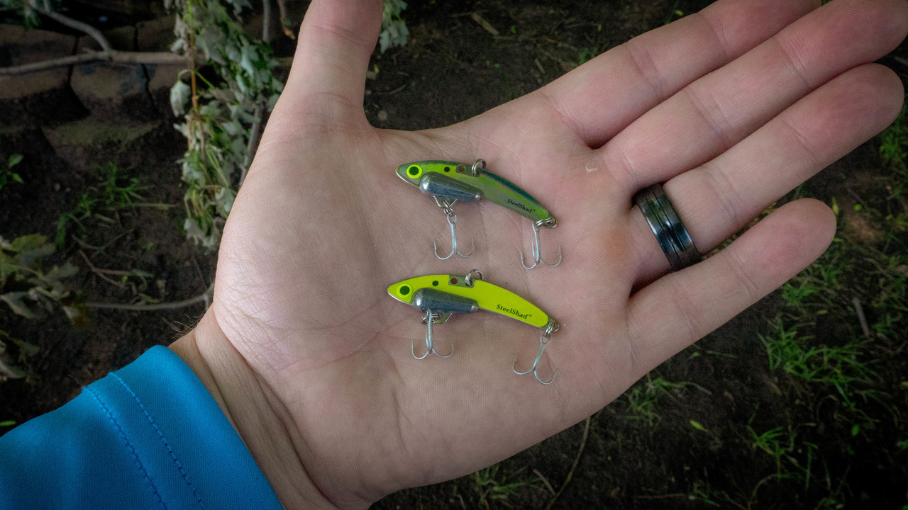 Perch (Firetiger) 1/4 oz. Blade Bait 2pk | SteelShad Fishing Co.