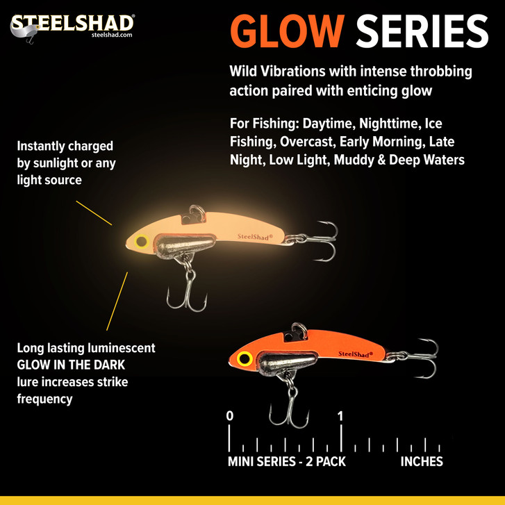 SteelShad Glow Lures Ignite Winter Fishing! - SteelShad Fishing Company