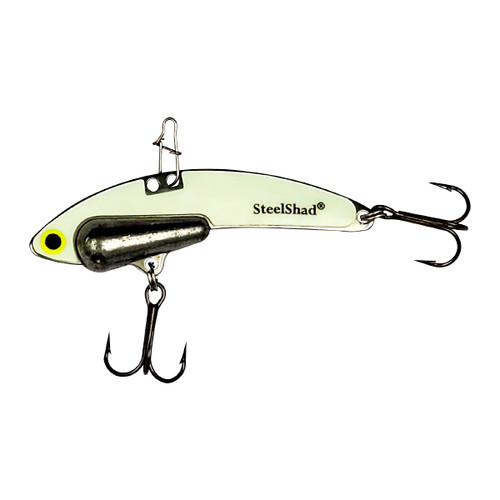 Glow In The Dark Fishing Lures, 1/2 oz. and 1/4 oz. Lead Weight - SteelShad  Fishing Company