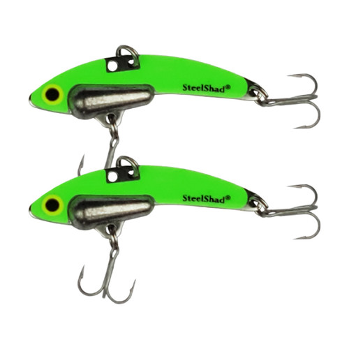 Glow In The Dark Fishing Lures, 1/2 oz. and 1/4 oz. Lead Weight - SteelShad  Fishing Company