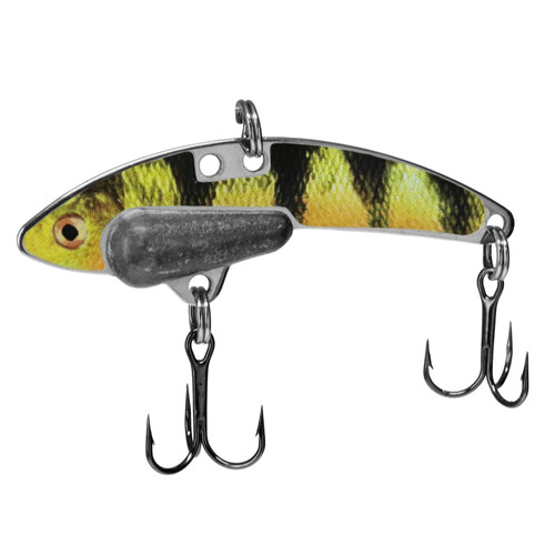 Perch (Firetiger) 1/4 oz. Blade Bait 2pk | SteelShad Fishing Co.