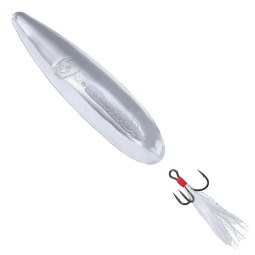 SteelShad Lure | Flutter-Slide Spoon | Silver