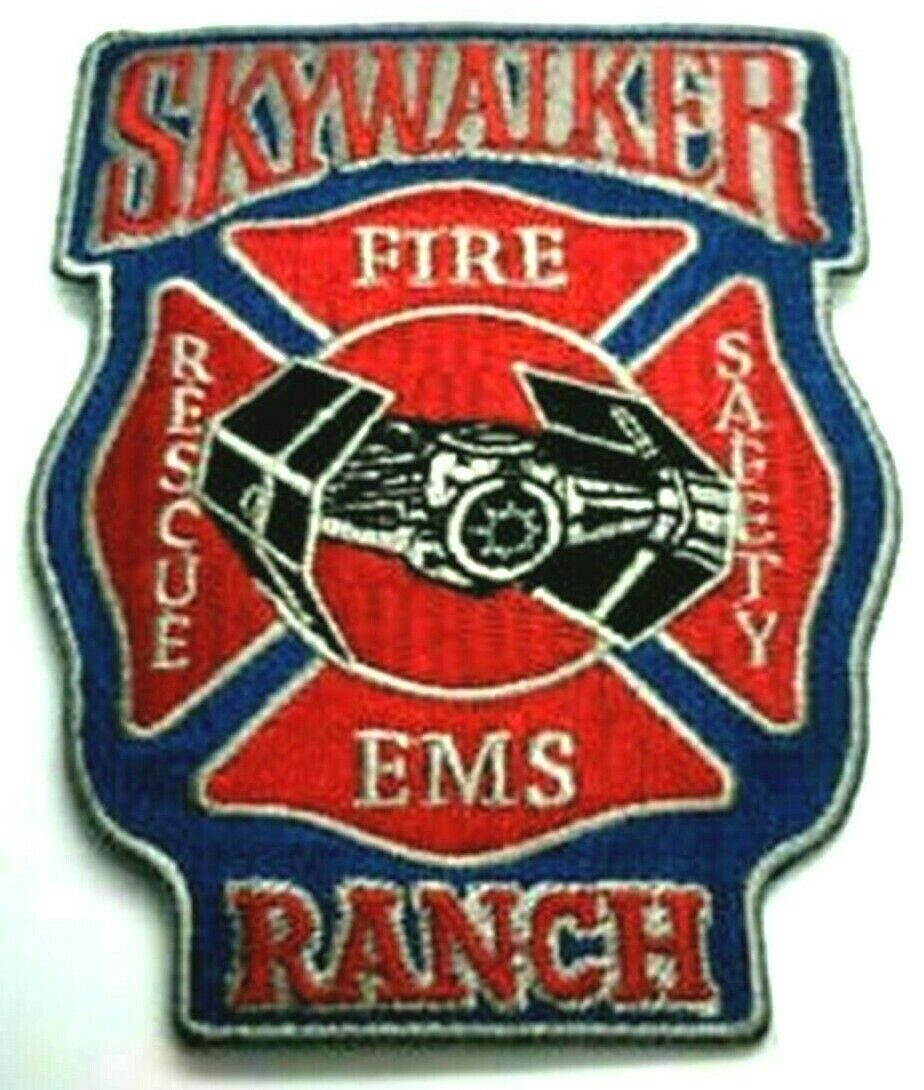 Star Wars Skywalker Ranch Fire Department EMS Embroidered Patch