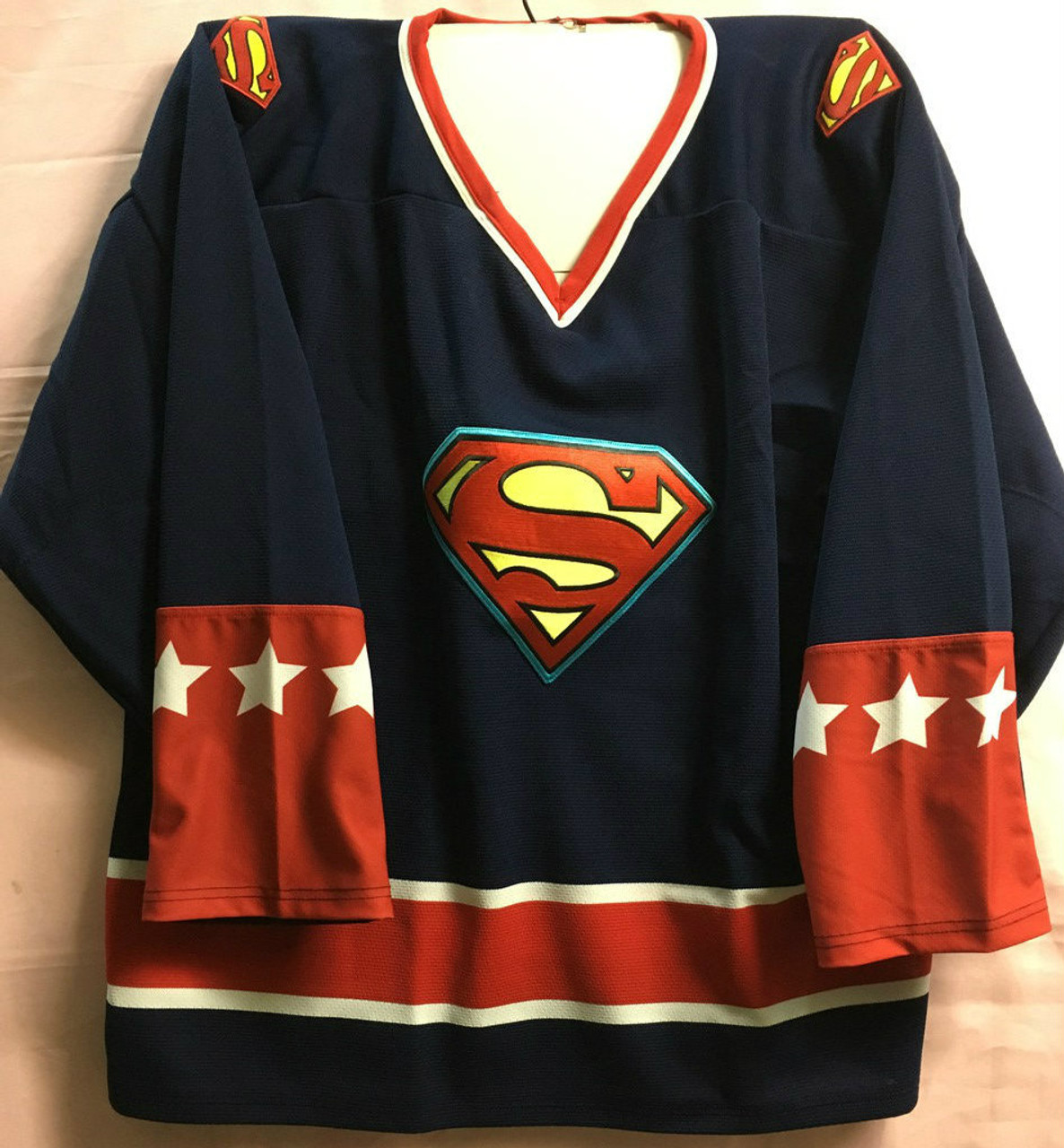 superman hockey jersey