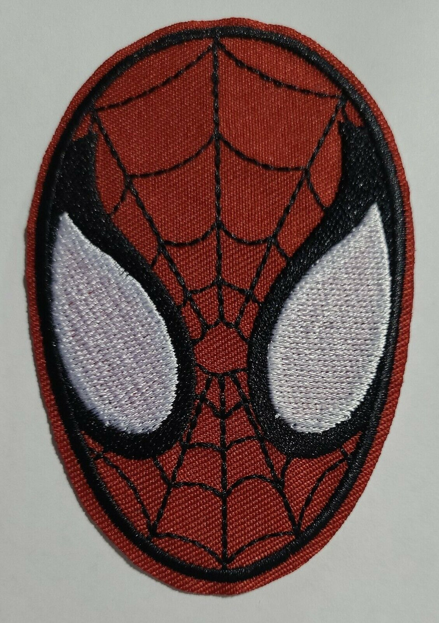Spider man Face Embroidered Sew On Patch
