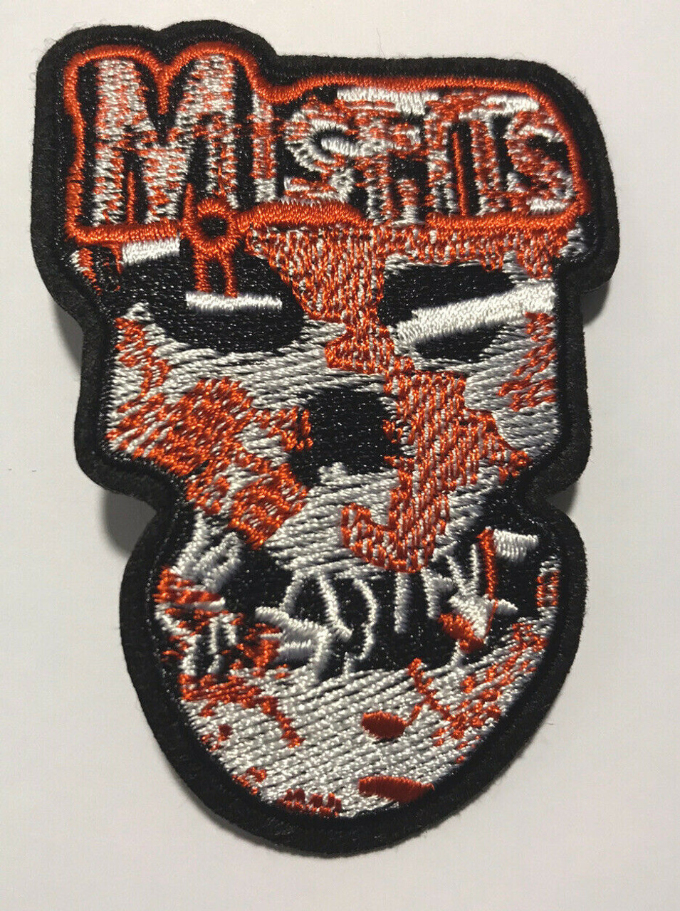 Misfits White Skull Woven Patch