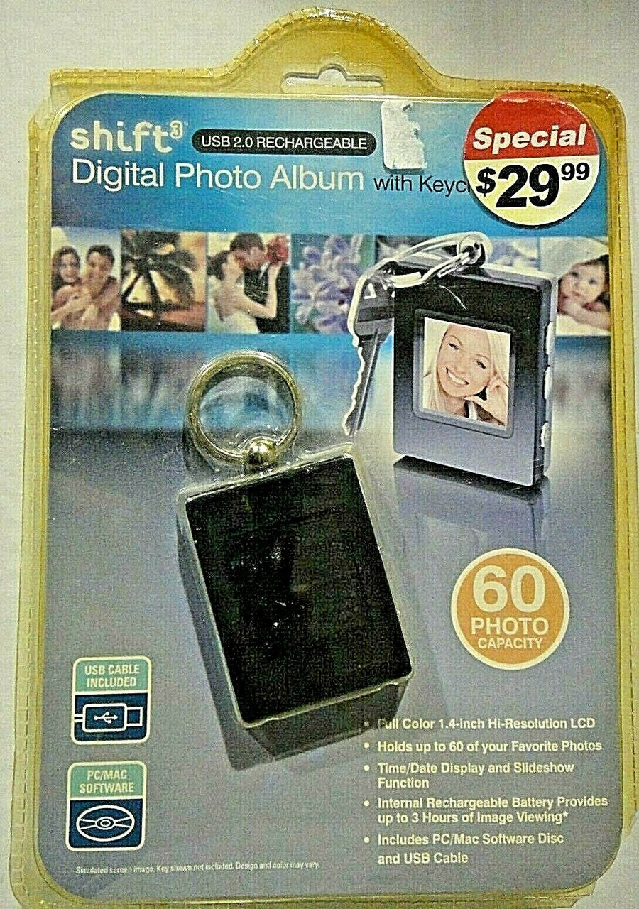 Shift3 Digital Photo Album with Keychain (Black) -new - MTCToys.com