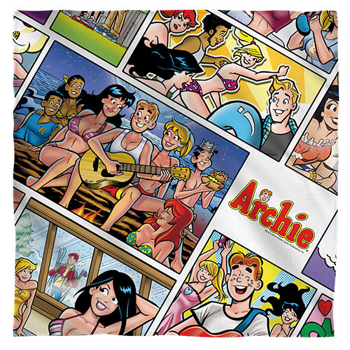 Archie Comics-Memories bandana
100% polyester light weight ultra-soft feel size 22x22