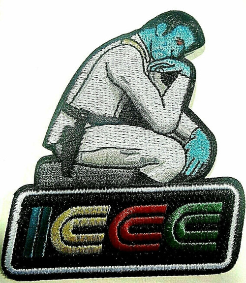 3.5 inches tall, a new  Star Wars ICCC (Imperial Commissary Collectors Convention) Grand Admiral Thrawn embroidered patch. Sew on or iron on. 

Please note we will always combine shipping on like items.  Any additional patch or pin will ship for 50 cent per item.  Any additional payment will be reimbursed to your Paypal account.  Thank You.