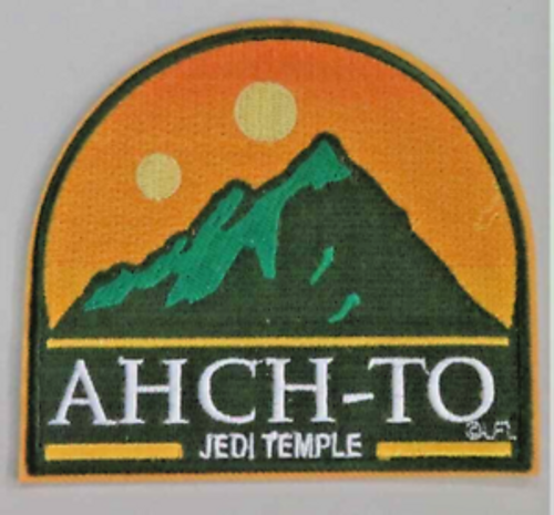 4" wide, Star Wars Ahch-To "Jedi Temple" embroidered patch. Sew on or iron on. New. 

Please note we will always combine shipping on like items.  Any additional patch or pin will ship for 50 cent per item.  Any additional payment will be reimbursed to your Paypal account.  Thank You.