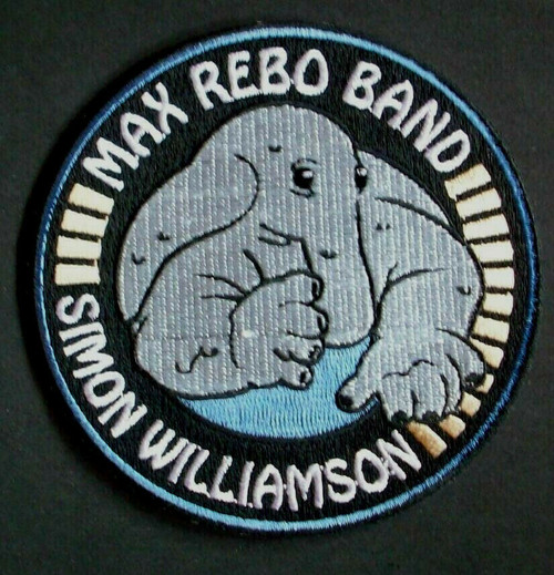 3 3/4" diameter, Star Wars Max Rebo Band -Simon Williamson Embroidered Patch.. Sew on or iron on. New.

Please note we will always combine shipping on like items.  Any additional patch or pin will ship for 50 cent per item.  Any additional payment will be reimbursed to your Paypal account.  Thank You.