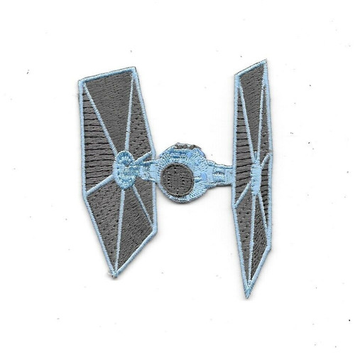 2. 3/4 inches wide, a new Star Wars Imperial Tie Fighter Ship Die-Cut Embroidered Patch.   Sew on or iron. New.

Please note we will always combine shipping on like items.  Any additional patch or pin will ship for 50 cent per item.  Any additional payment will be reimbursed to your Paypal account.  Thank You.