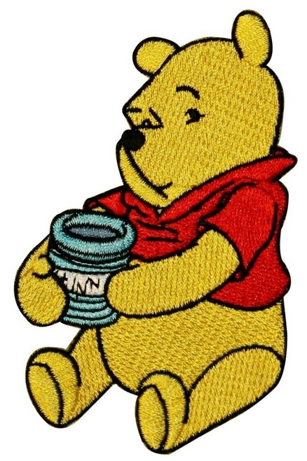 4 inches tall , a new Winnie the Pooh "Honey Pot" embroidered patch. Sew on or iron on. New.

Please note we will always combine shipping on like items.  Any additional patch or pin will ship for 50 cent per item.  Any additional payment will be reimbursed to your Paypal account.  Thank You.