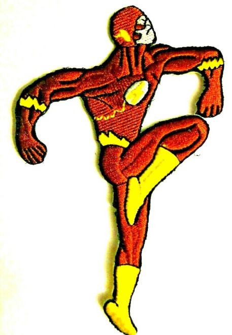 4 3/8 inches tall, a new DC Comics The Flash Running embroidered patch. Sew on or iron on. New.

Please note we will always combine shipping on like items.  Any additional patch or pin will ship for 50 cent per item.  Any additional payment will be reimbursed to your Paypal account.  Thank You.