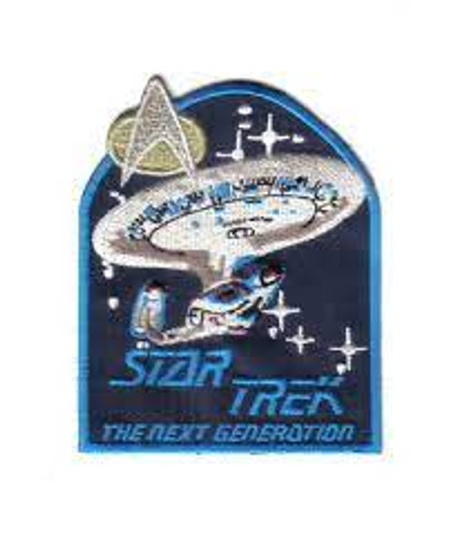 3.75" tall, Star Trek: The Next Generation series embroidered patch. Sew on or iron on. New.

Please note we will always combine shipping on like items.  Any additional patch or pin will ship for 50 cent per item.  Any additional payment will be reimbursed to your Paypal account.  Thank You.