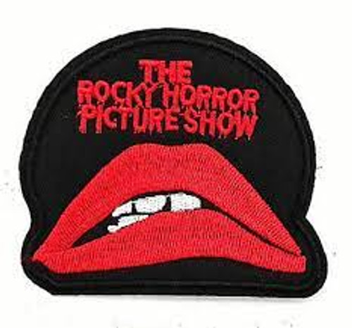 4 inches wide, a new Rocky Horror Picture Show Die-Cut Logo Embroidered Patch. Sew or iron on. New.

Please note we will always combine shipping on like items.  Any additional patch or pin will ship for 50 cent per item.  Any additional payment will be reimbursed to your Paypal account.  Thank You.