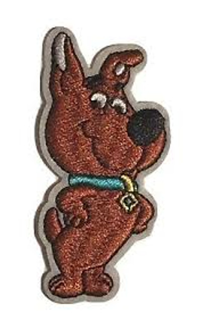 2 7/8 inches tall,  a new Scrappy-Doo (Hanna-Barbara) embroidered patch.  Sew or iron on. New. 

Please note we will always combine shipping on like items.  Any additional patch or pin will ship for 50 cent per item.  Any additional payment will be reimbursed to your Paypal account.  Thank You.