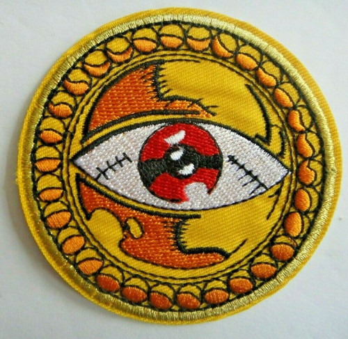 3 inches tall, a new Doctor Strange Eye of Agamotto Logo Embroidered Patch, Sew on or iron. 

Please note we will always combine shipping on like items.  Any additional patch or pin will ship for 50 cent per item.  Any additional payment will be reimbursed to your Paypal account.  Thank You.