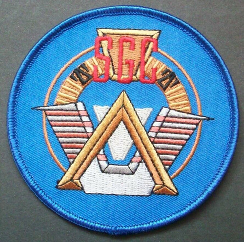 3 3/8 inches diameter, Stargate SG-1 Command uniform embroidered patch. Sew or iron on. New. 

Please note we will always combine shipping on like items.  Any additional patch or pin will ship for 50 cent per item.  Any additional payment will be reimbursed to your Paypal account.  Thank You.
