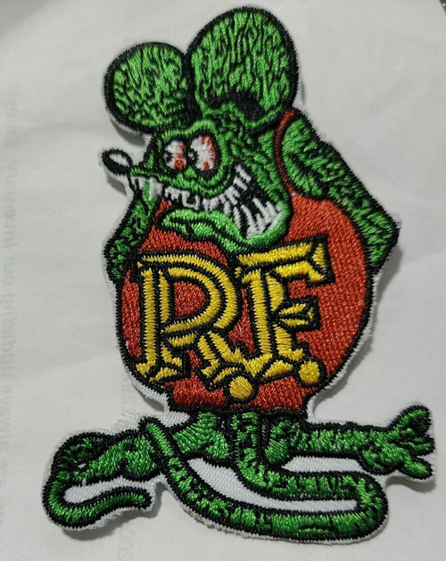 4 inches tall, a new ED "Big Daddy" Roth Rat Fink Hot Rod embroidered patch. Sew on or iron on. New. 

Please note we will always combine shipping on like items. Any additional patch or pin will ship for 50 cent per item. Any additional payment will be reimbursed to your Paypal account. Thank You. 
