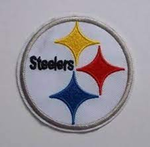 3 1/4" diameter, Pittsburgh Steelers logo embroidered patch. Sew or iron on. New.

Please note we will always combine shipping on like items.  Any additional patch or pin will ship for 50 cent per item.  Any additional payment will be reimbursed to your Paypal account.  Thank You.