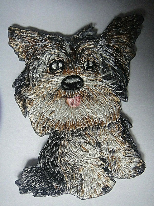 3 inches tall, a new "Scottish Terrier Dog" embroidered patch. Sew on or iron on. New. 

Please note we will always combine shipping on like items.  Any additional patch or pin will ship for 50 cent per item.  Any additional payment will be reimbursed to your Paypal account.  Thank You.
