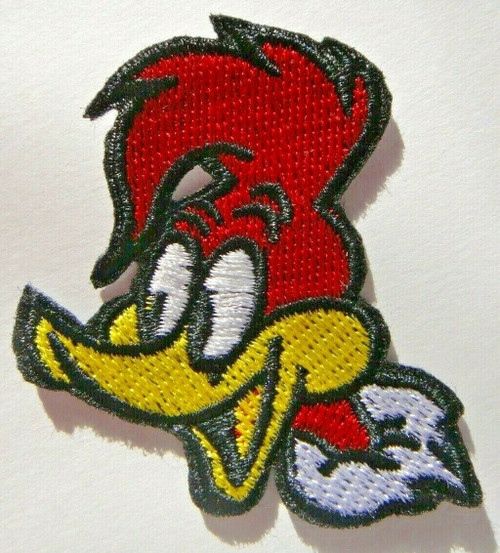 2 1/2 inches tall, a new Walter Lantz "Woody Woodpecker" small embroidered patch. Sew on or iron on. 

Please note we will always combine shipping on like items.  Any additional patch or pin will ship for 50 cent per item.  Any additional payment will be reimbursed to your Paypal account.  Thank You.