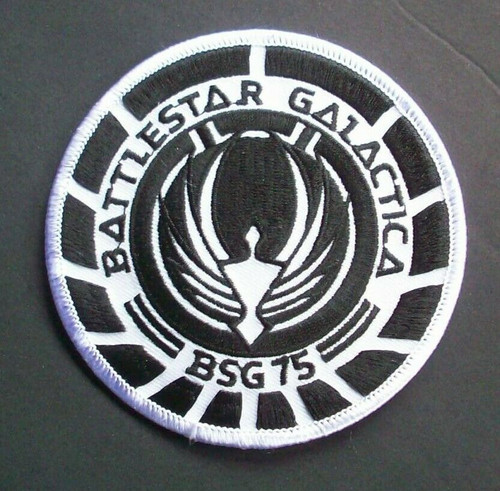 3 7/8" diameter, Battlestar Galactica BSG 75 Marines B & W shoulder patch. Sew or iron on. New.

Please note we will always combine shipping on like items. Any additional patch or pin will ship for 50 cent per item. Any additional payment will be reimbursed to your Paypal account. Thank You.