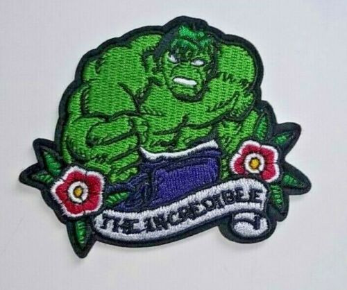 2 3/4" x 3 1/4" wide, a new Marvel Comics The Incredible Hulk embroidered patch. New.
 
Please note we will always combine shipping on like items.  Any additional patch or pin will ship for 50 cent per item.  Any additional payment will be reimbursed to your Paypal account.  Thank You.