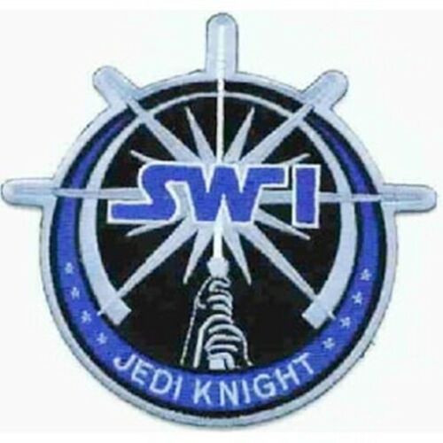 4" diameter, Star Wars Jedi Knight logo embroidered patch. Sew on or iron on. New.

Please note we will always combine shipping on like items.  Any additional patch or pin will ship for 50 cent per item.  Any additional payment will be reimbursed to your Paypal account.  Thank You.