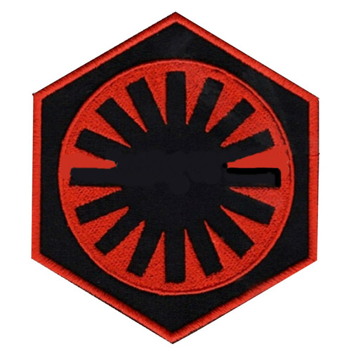 3.5 inches tall,  a new Star Wars 7 Kylo Ren Imperial First Order Insignia Logo embroidered patch. Sew on or iron on. New.

Please note we will always combine shipping on like items.  Any additional patch or pin will ship for 50 cent per item.  Any additional payment will be reimbursed to your Paypal account.  Thank You.