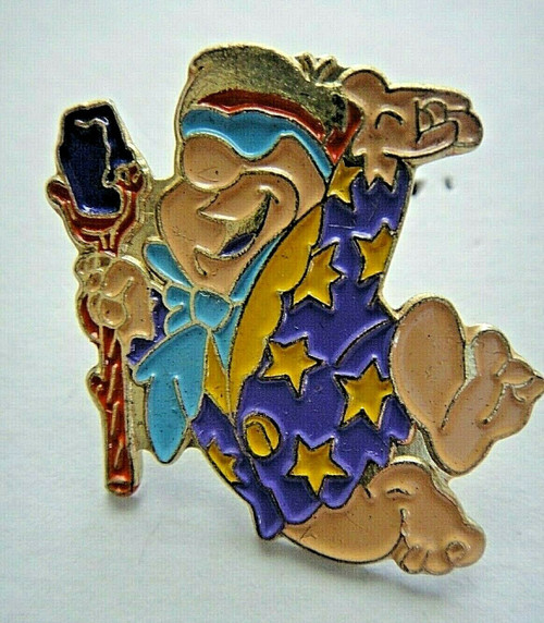 1.25 inch tall.  A new Flintstones tv series, Fred Flintstone with Microphone (Hanna Barbara) enamel pins with clutch back from the 1990s.

Please note we will always combine shipping on like items.  Any additional patch or pin will ship for 50 cent per item.  Any additional payment will be reimbursed to your Paypal account.  Thank You.