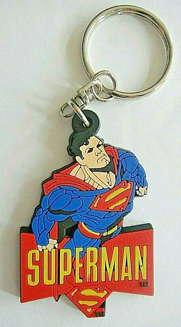 Up for sale is a new Superman #1 Rubber Key Chain. Measures 2.5 inches in tall. 

Please note we will always combine shipping on like items.  Any additional patch or pin will ship for 50 cent per item.  Any additional payment will be reimbursed to your Paypal account.  Thank You.