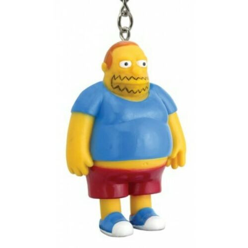 2. 1/8 inches in tall, a new The Simpsons " Comic Book Guy" 3-D PVC Figural Key Chain. New.

Please note we will always combine shipping on like items.  Any additional patch or pin will ship for 50 cent per item.  Any additional payment will be reimbursed to your Paypal account.  Thank You.