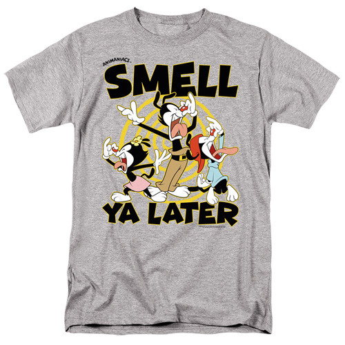 Animaniacs Smell Ya Later Adult Unisex Tshirt Size S-2X
100% Cotton High Quality Pre Shrunk Machine Washable T Shirt