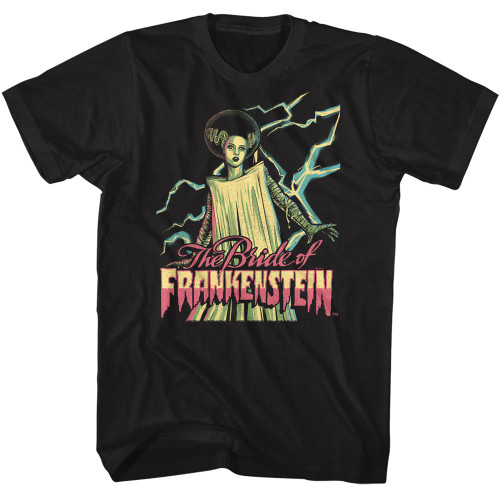 Universal Monsters Bride of Frankenstein Adult Unisex Tshirt Size S-3X
100% Cotton High Quality Pre Shrunk Machine Washable T Shirt