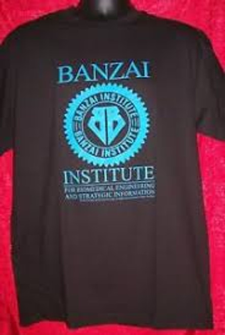 Buckaroo Banzai "Banzai Institute" Logo Mens T-Shirt, Available Sm to  Med
100% Cotton High Quality Pre Shrunk Machine Washable T Shirt