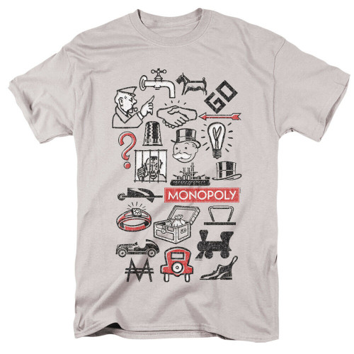 Monopoly "Game Characters" Mens Unisex T-Shirt, Available Sm to 3x
100% Cotton High Quality Pre Shrunk Machine Washable T Shirt