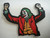 4 inches wide,  a new DC Comics The Joker Movie (Joaquin Phoenix)  embroidered patch.  The premier villain to the Batman franchise.  Sew or iron on. New. 

Please note we will always combine shipping on like items.  Any additional patch or pin will ship for 50 cent per item.  Any additional payment will be reimbursed to your Paypal account.  Thank You.