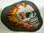 4 inches wide.  The Ghost Rider Classic "Flaming Skull" embroidered patch. Sew on or iron on. New.

Please note we will always combine shipping on like items.  Any additional patch or pin will ship for 50 cent per item.  Any additional payment will be reimbursed to your Paypal account.  Thank You.